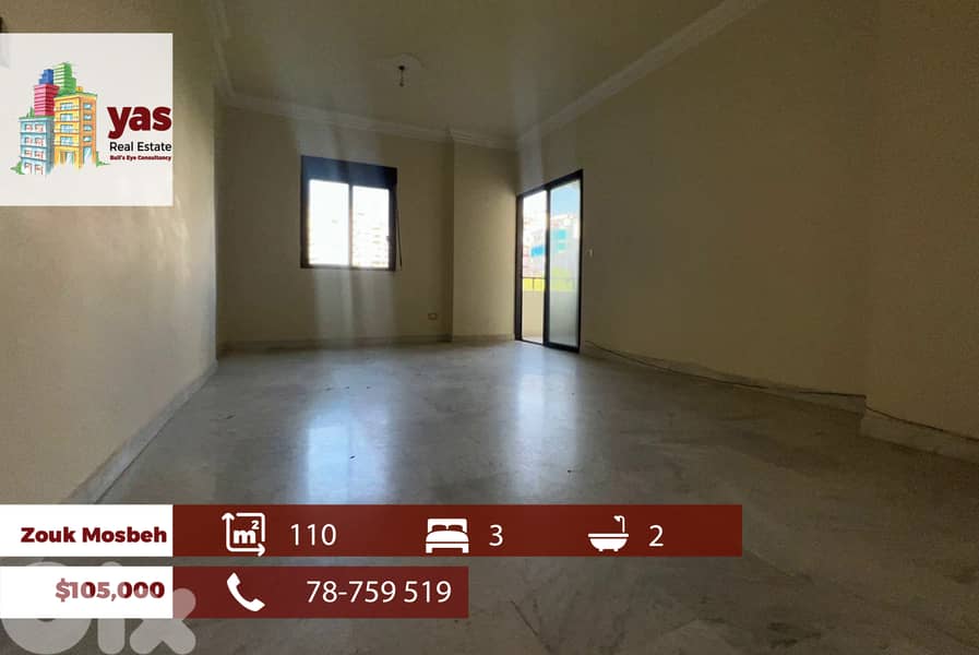 Zouk Mosbeh 110m2  | Calm Area | Well Maintained | Quiet Street |EH/RH 0