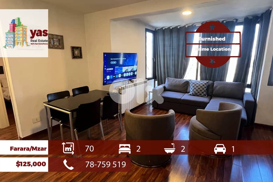 Faraya/Mzar 70m2 | Furnished & Equipped | Prime Location | OH 0