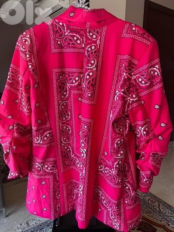 BANDANA PRINT OVERSIZE BLAZER 9