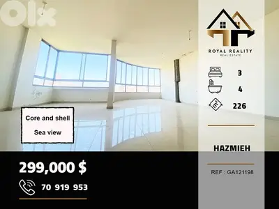 core and shell apartments for sale in Hazmiyeh baabda