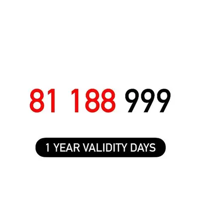 (8 9) Alfa Prepaid Mobile Number خط تشريج الفا مميز