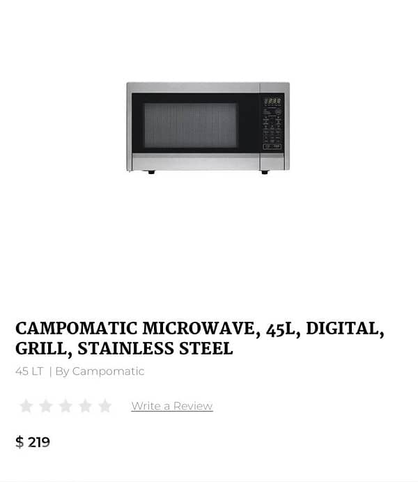 Microwave campomatic 0
