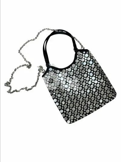 Studded Mirror Handbag