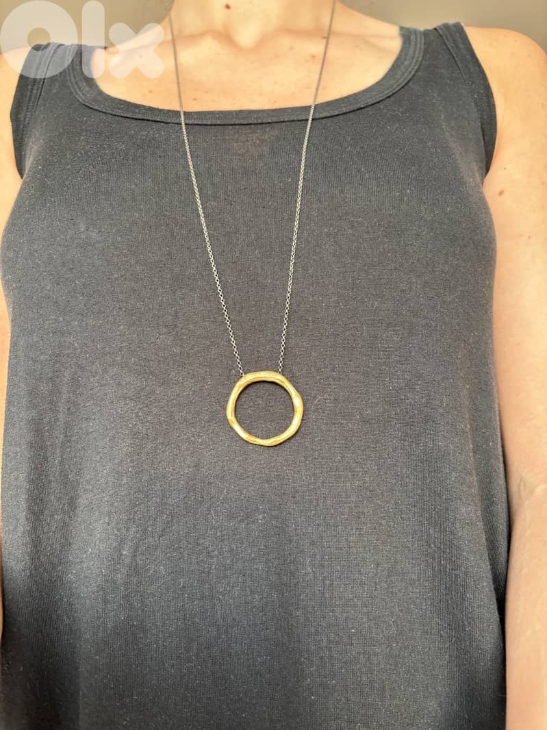 Circle pendant necklace 0