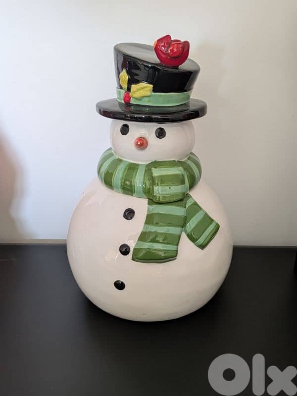 snowman jar 0