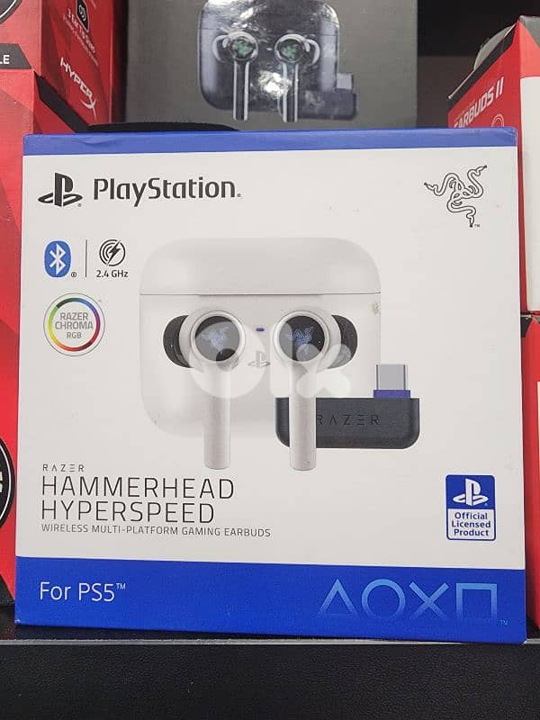 Razer Hammerhead HyperSpeed Wireless Playstation (PS) earphones 0