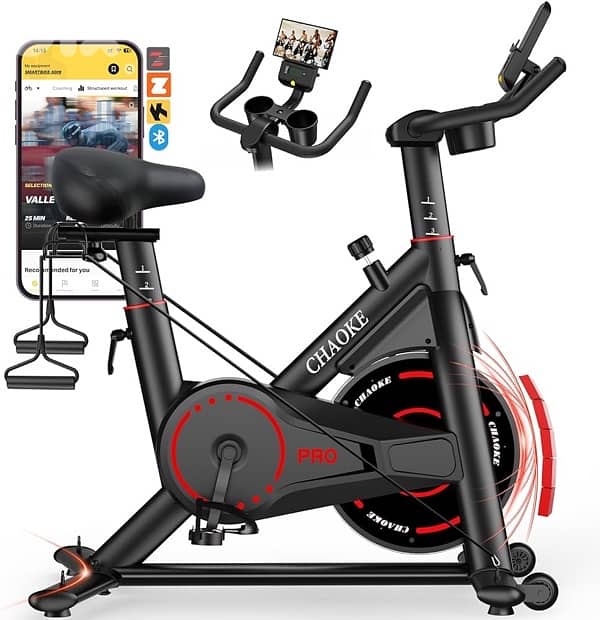 Exercise Bike, CHAOKE Quiet Adjustable Magnetic Resistance 0