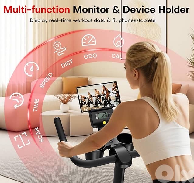 Exercise Bike, CHAOKE Quiet Adjustable Magnetic Resistance 6