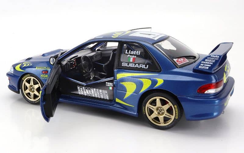 Subaru Impreza STI WRC (Rally Monte Carlo 1997) diecast car model 1;18 6