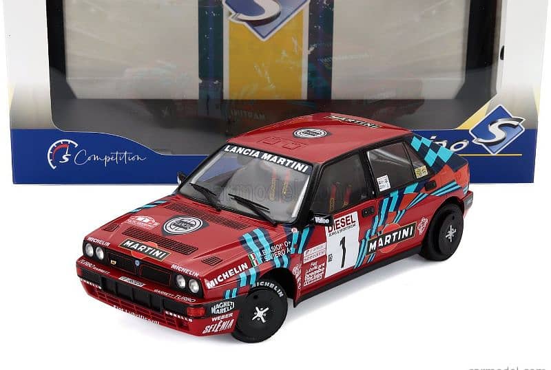 Lancia Delta HF Integrale (Rally Sanremo 1989) diecast car model 1;18 0
