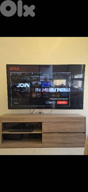 65inch uhd lg tv with tv unit 0