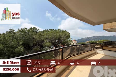 Ain El Rihaneh 215m2 | Mountain View | Classy Area | TO