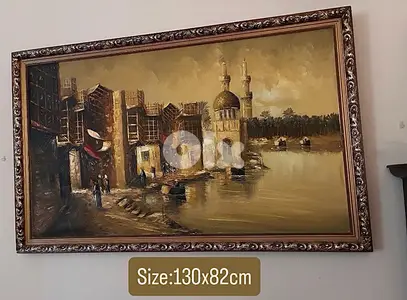 لوحة  زيتيّةراقية/ مستوردة مع إمضاء