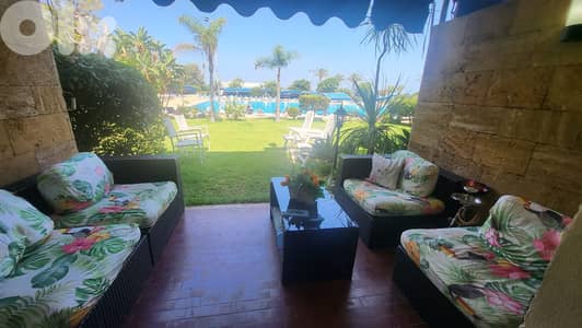 L18827 Furnished Duplex Chalet With Garden For Sale in Safra