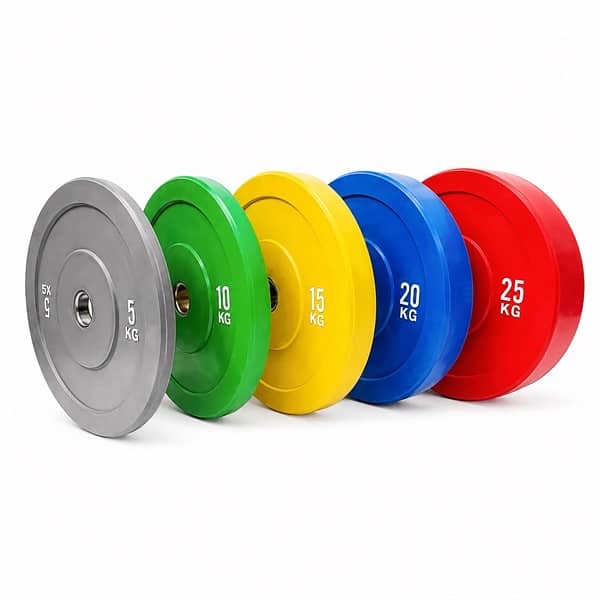 Professional Olympic Colored Bumper Plate Set 150KG 0