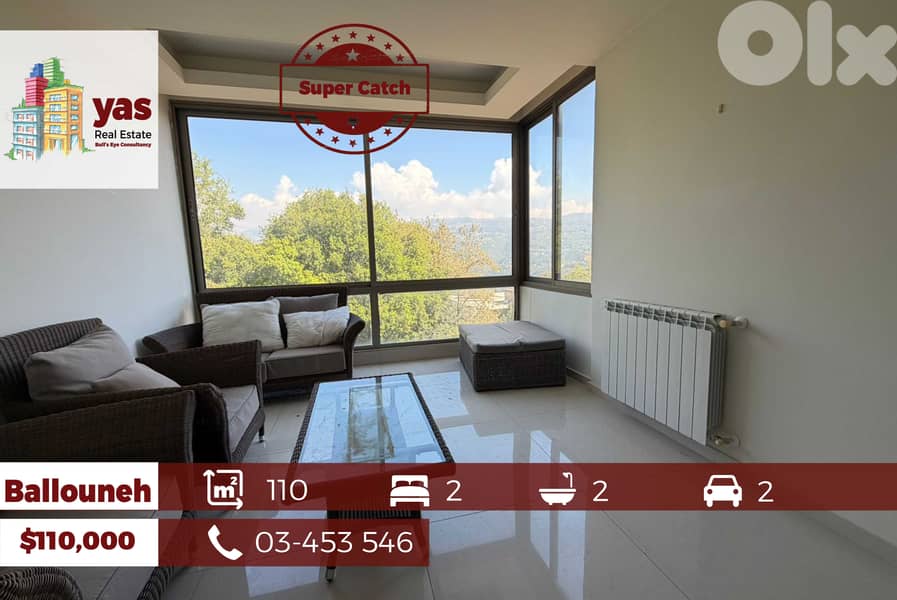 Ballouneh 110m2 | Luxury Ground Floor | Mountain View | CATCH | 0