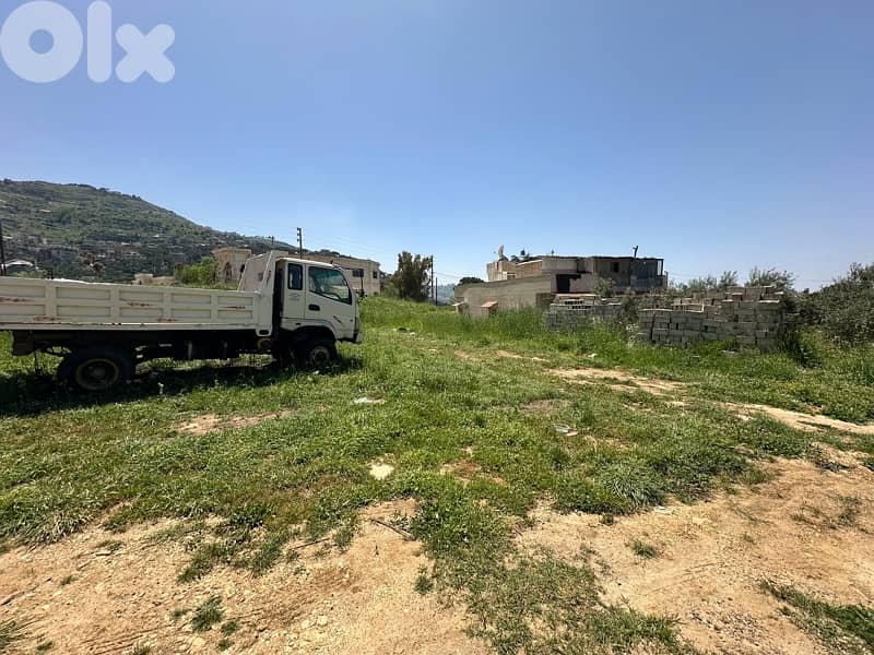 1130m land zone 25/50 three floor building Qobeih Hammana RasMetn 5