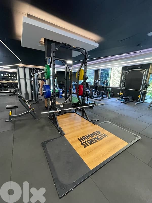 Hammer Strength Squat Power Rack with Olympic Platform 0