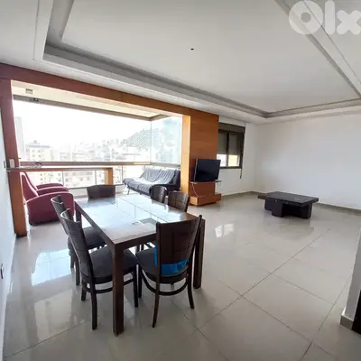 Furnished Apartment with Open View in Zalka for Rent