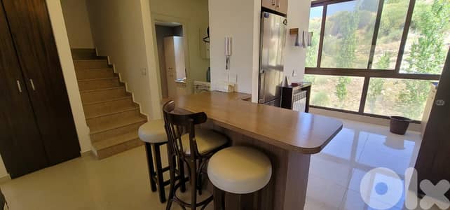 L18774 Furnished Duplex Chalet  Mountain View For Rent in Faraya