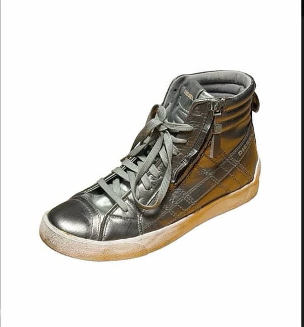 Diesel High-Top Leather Sneakers 0
