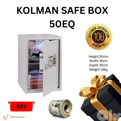Kolman Safe Box all Sizes New