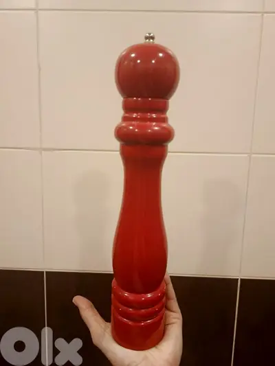 vintage wood grinder