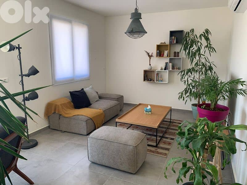 Rent Modern 1BR Apt +90sqm Private Terrace | 2 Min from Jal El Dib 0