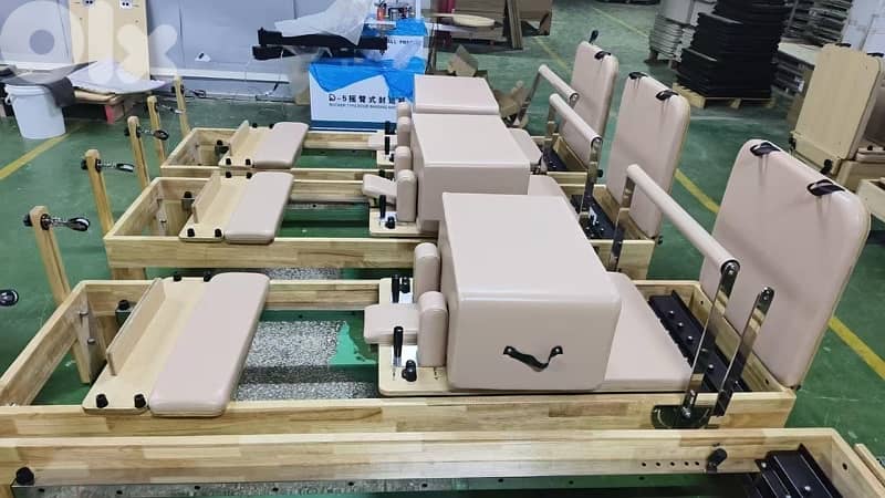 wooden pilates reformer machine 0