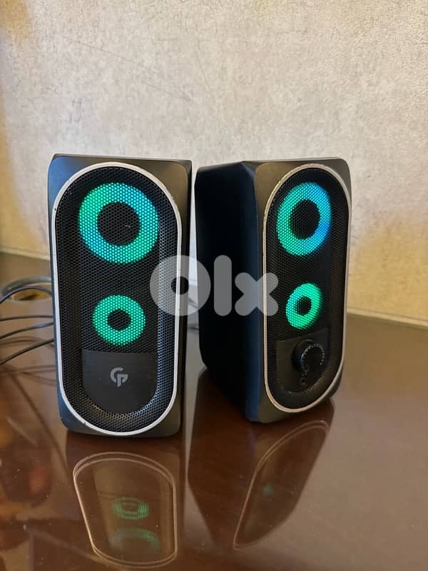 Porodo gaming speakers ( multicolor adjustble light) 0