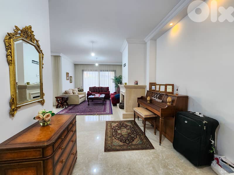250 SQM Furnished Apartment in Baabdat + Mountain View & Terrace 0