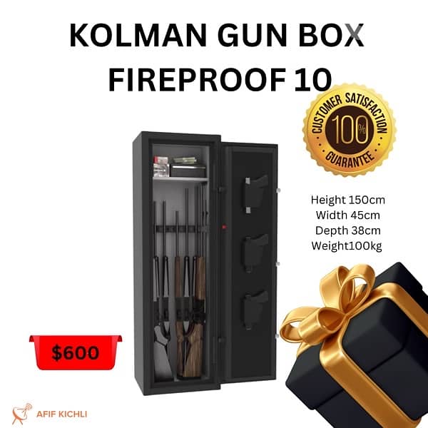 Aegis Gun Safe Fireproof 10 & 18 Capacity 0
