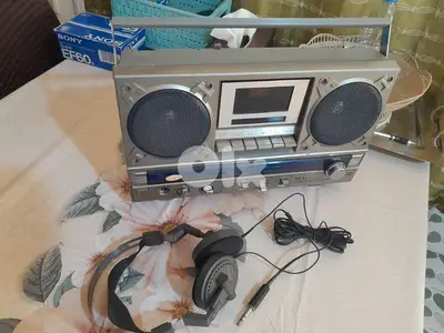Akai boombox.