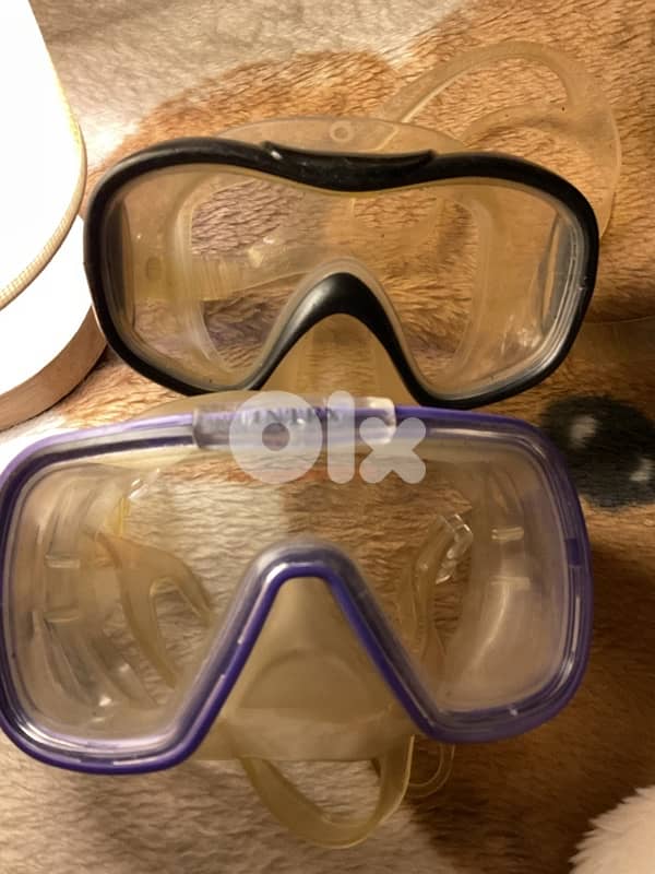 diving mask intex brand both for 20$ 2