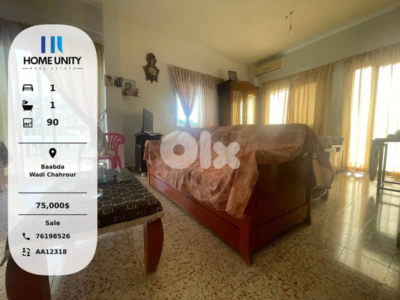 apartment for sale in Wadi Chahrour, Baabda 0