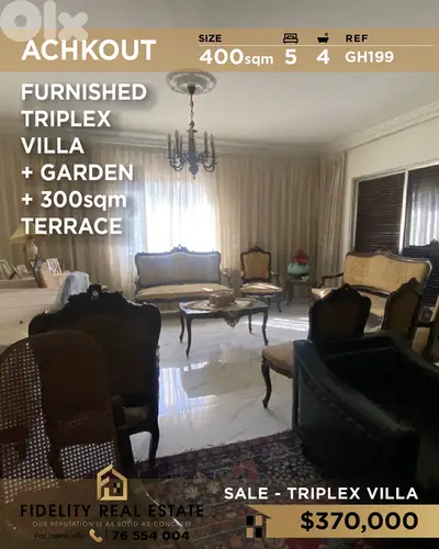 Villa for sale in Achkout GH199 فيلا  للبيع في عشقوت