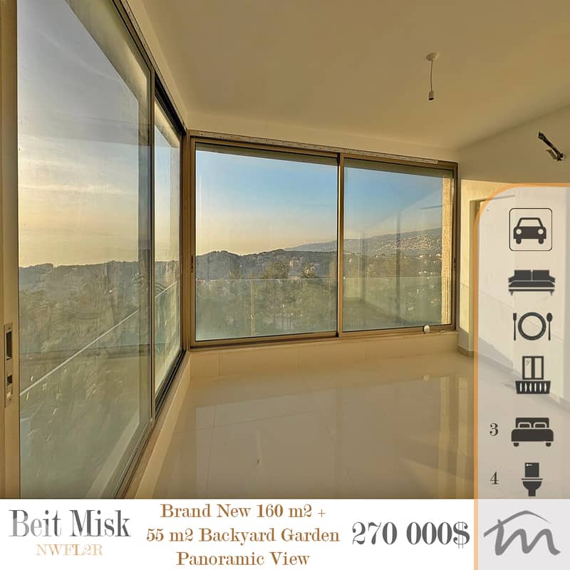 Beit Misk | Signature | Brand New 160m² + 55m² Backyard Garden | Views 0