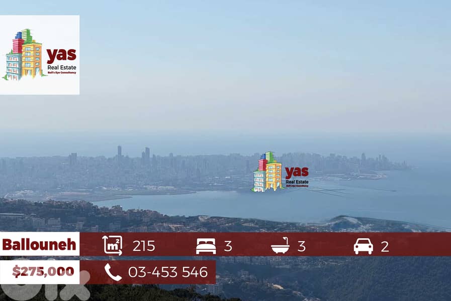 Ballouneh 215m2 | Rooftop | Terrace | Prime Location | GT | 0