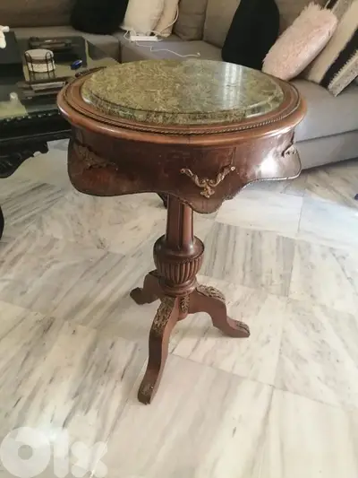 طاولة فخمة حفر مطعمة ب برونز