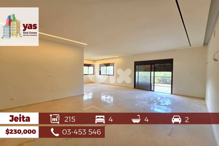 Jeita 215m2 | Luxury | Mountain View | Classy Area | TO 0