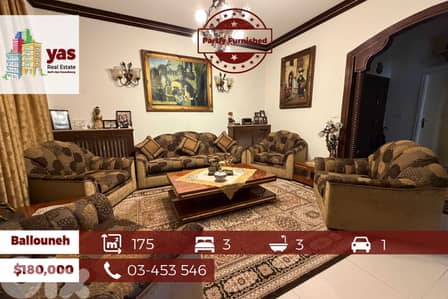 Ballouneh 175m2 | Partly Furnished | Mint Condition | View | EL |