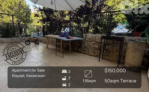 Apartment for sale in Klayaat شقة للبيع في منطقة التقليعات