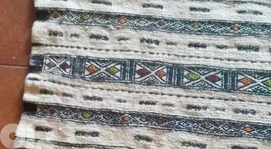 Kilim throw carpet 216×160 cm
