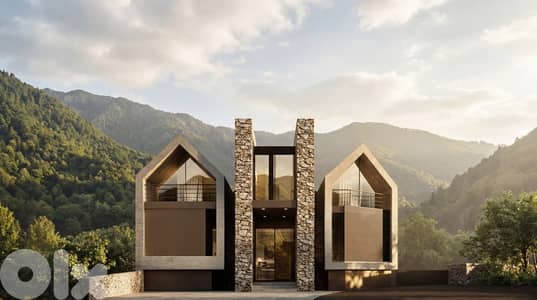 Chalet with garden in Faqra for sale/شالي مع حديقة قيد الانشاء في فقرا