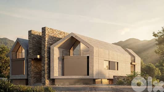 Chalet with garden in Faqra for sale/شالي مع حديقة قيد الانشاء في فقرا