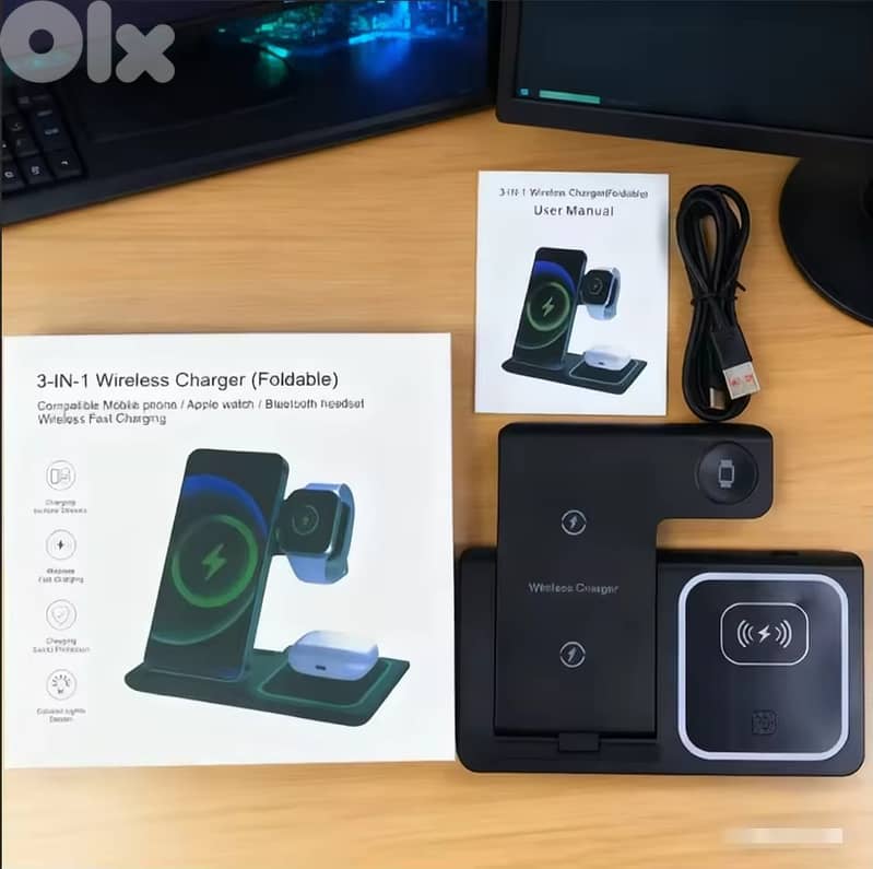 3 in 1 Wireless Charging station 0