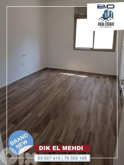 Brand new Apartment for rent in Dik El Mehdi شقةجديدةللايجارديك المحدي