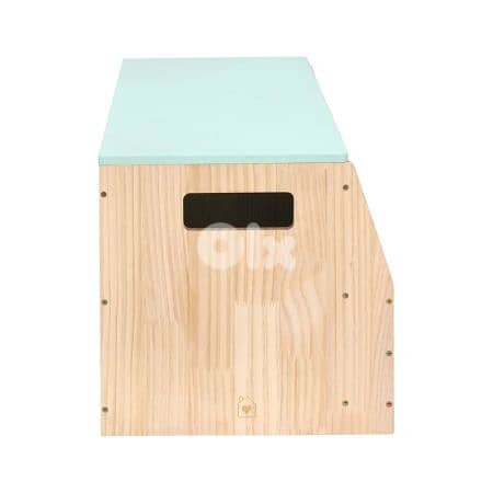 Wooden Storage Bench for Books and Toys 66 x 40 x 40 CM 3