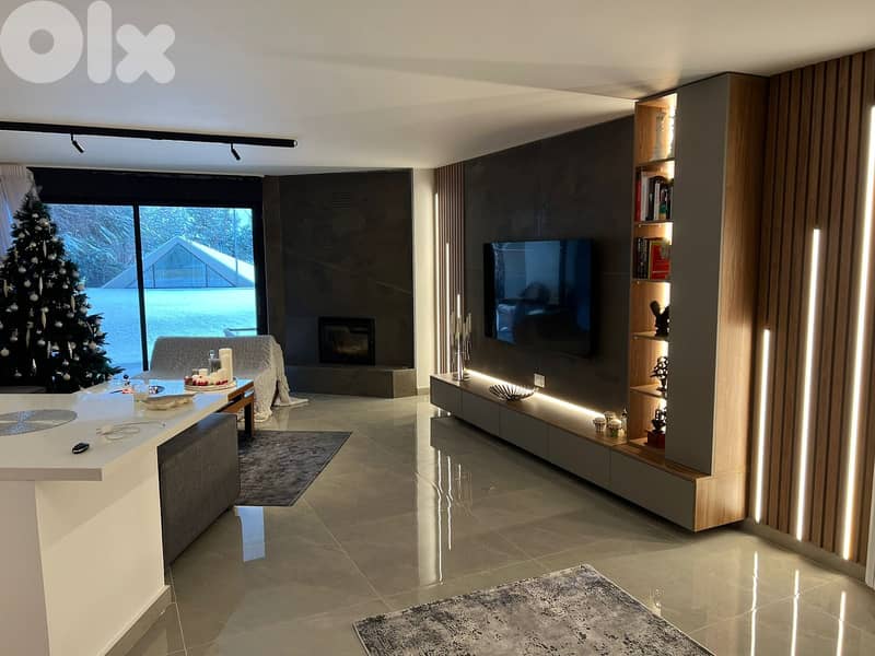 L17712 Furnished Renovated High-End Chalet For Rent In Faqra 11