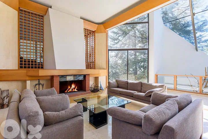 L17712 Furnished Renovated High-End Chalet For Rent In Faqra 14